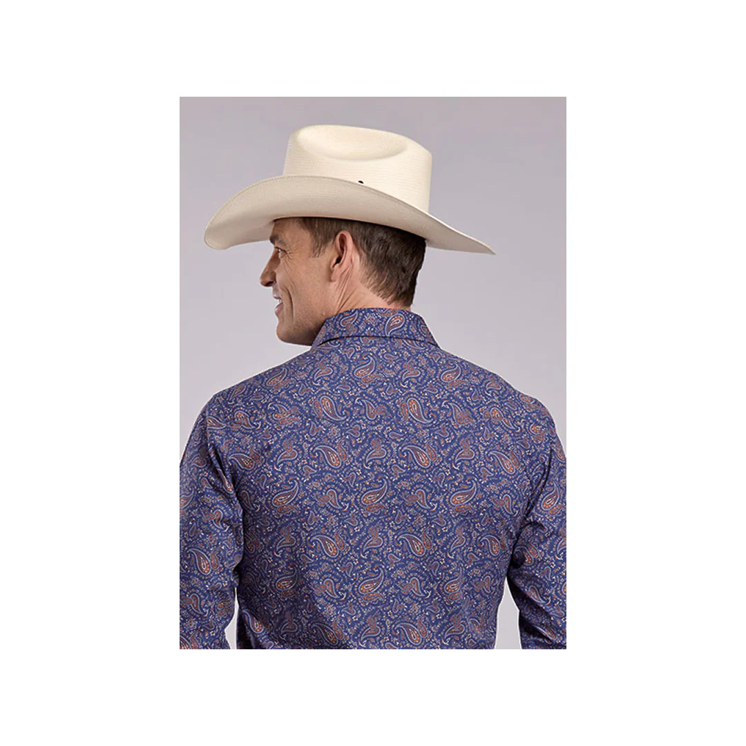 Roper Men's Vintage Paisley Print Long Sleeve Western Shirt - Image 2