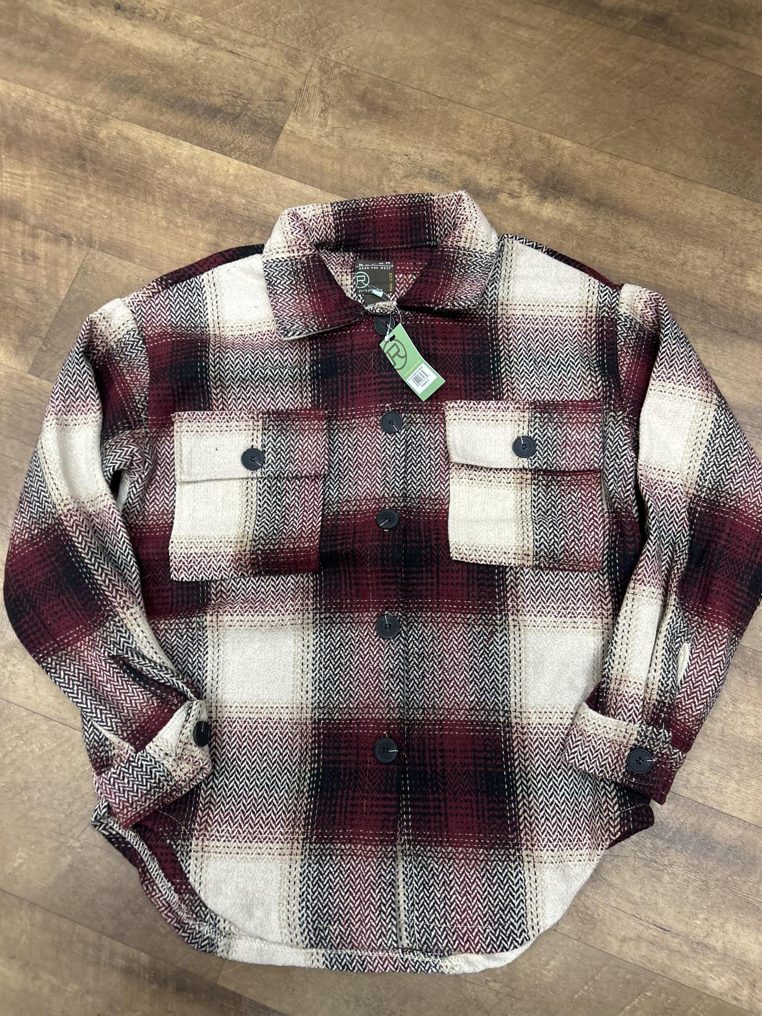 Roper Women's Brown Plaid Flannel Shirt Jacket - CLEARANCE - Image 7