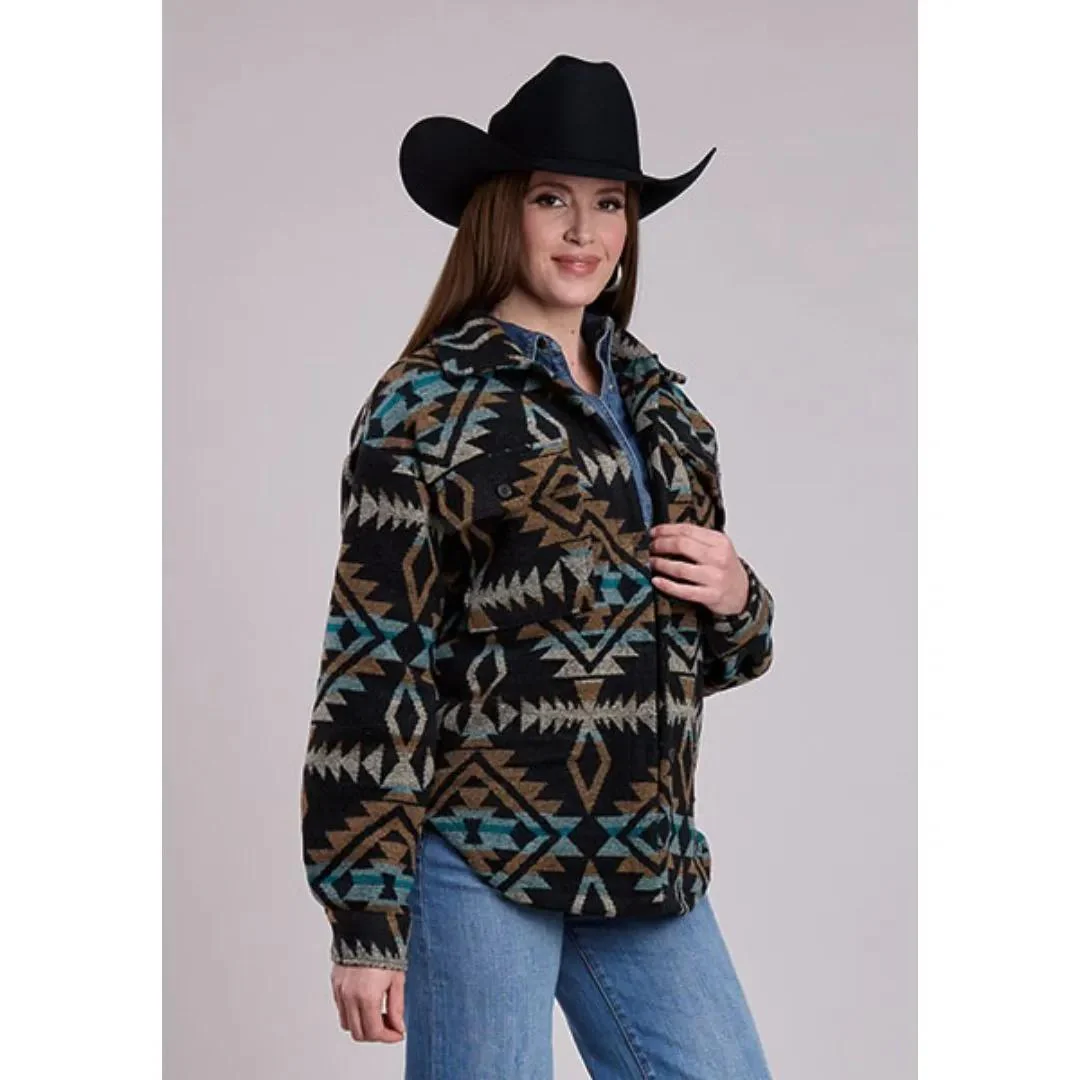 Roper Women's Shacket Woven Aztec