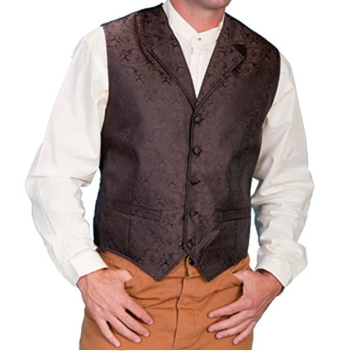 Scully Men's Vest Formal Wear Paisley Various Colours - Image 4