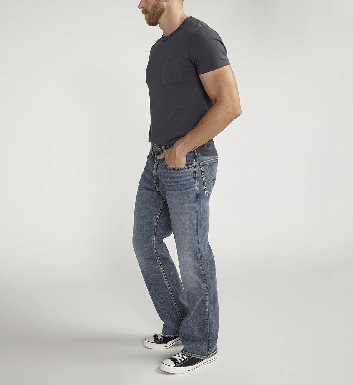 Silver Men's Zac Relaxed Straight Leg Jean - Image 3