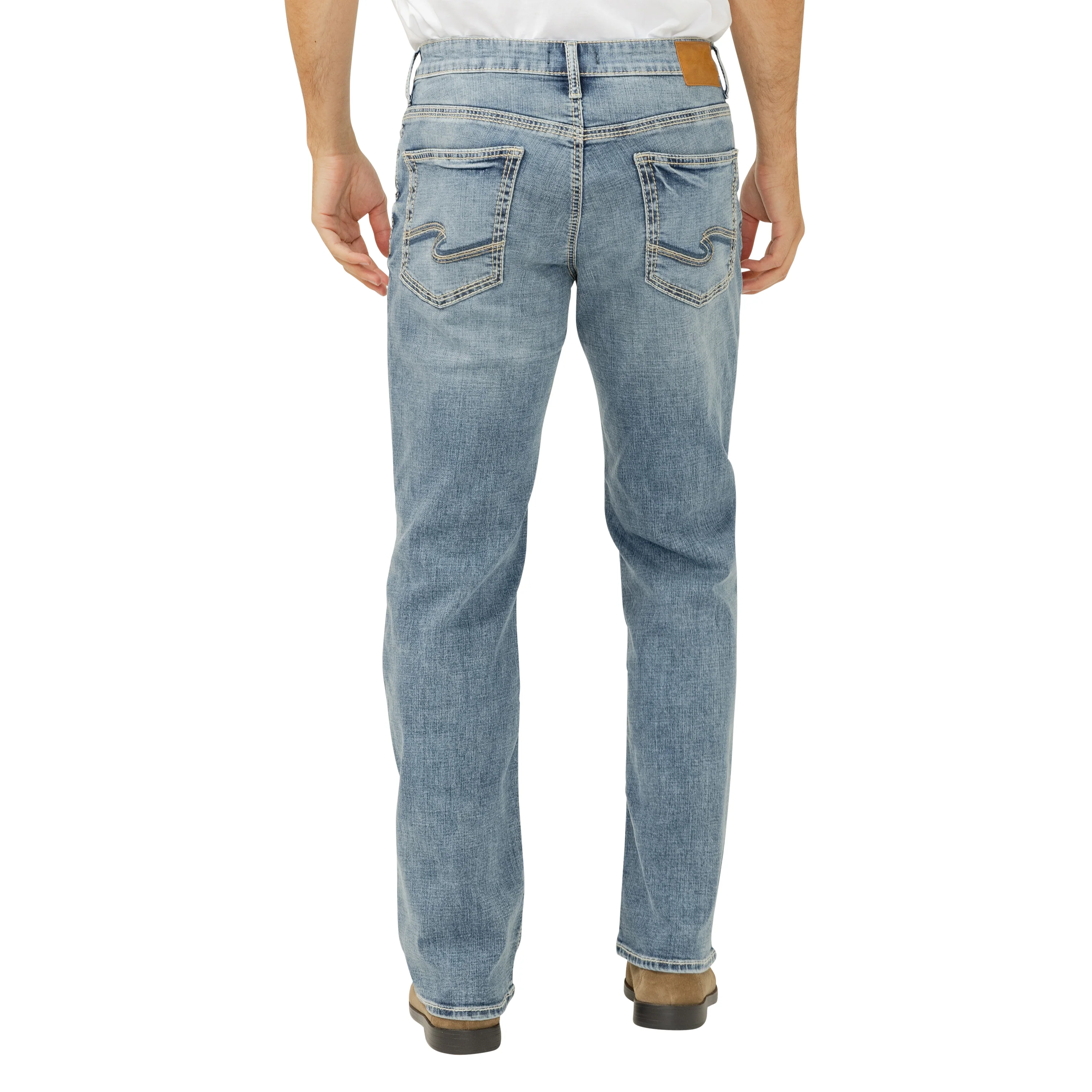 Silver Jeans Co Men's Gordie Loose Fit Straight Leg Jeans - Image 5