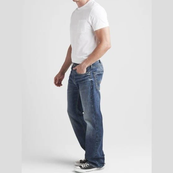 Silver Men’s Jeans Zac Low Rise Relaxed Straight Leg - Image 3