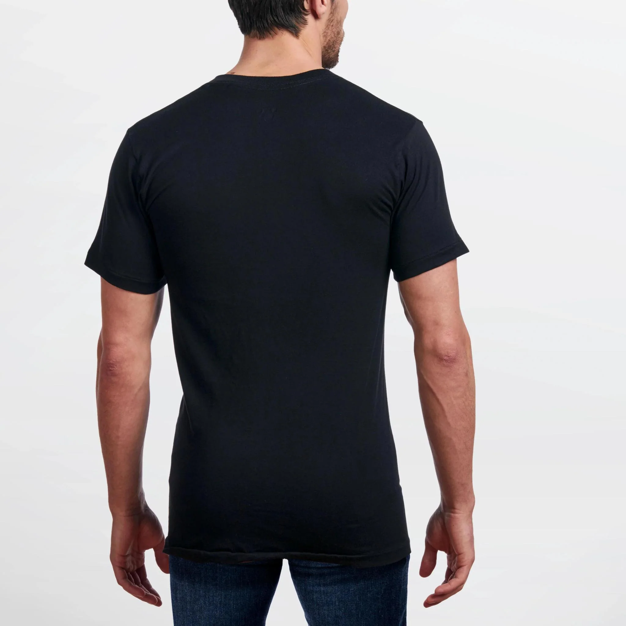 Stanfield's Men's Premium Crewneck T-shirts Black- Two Pack - Image 2