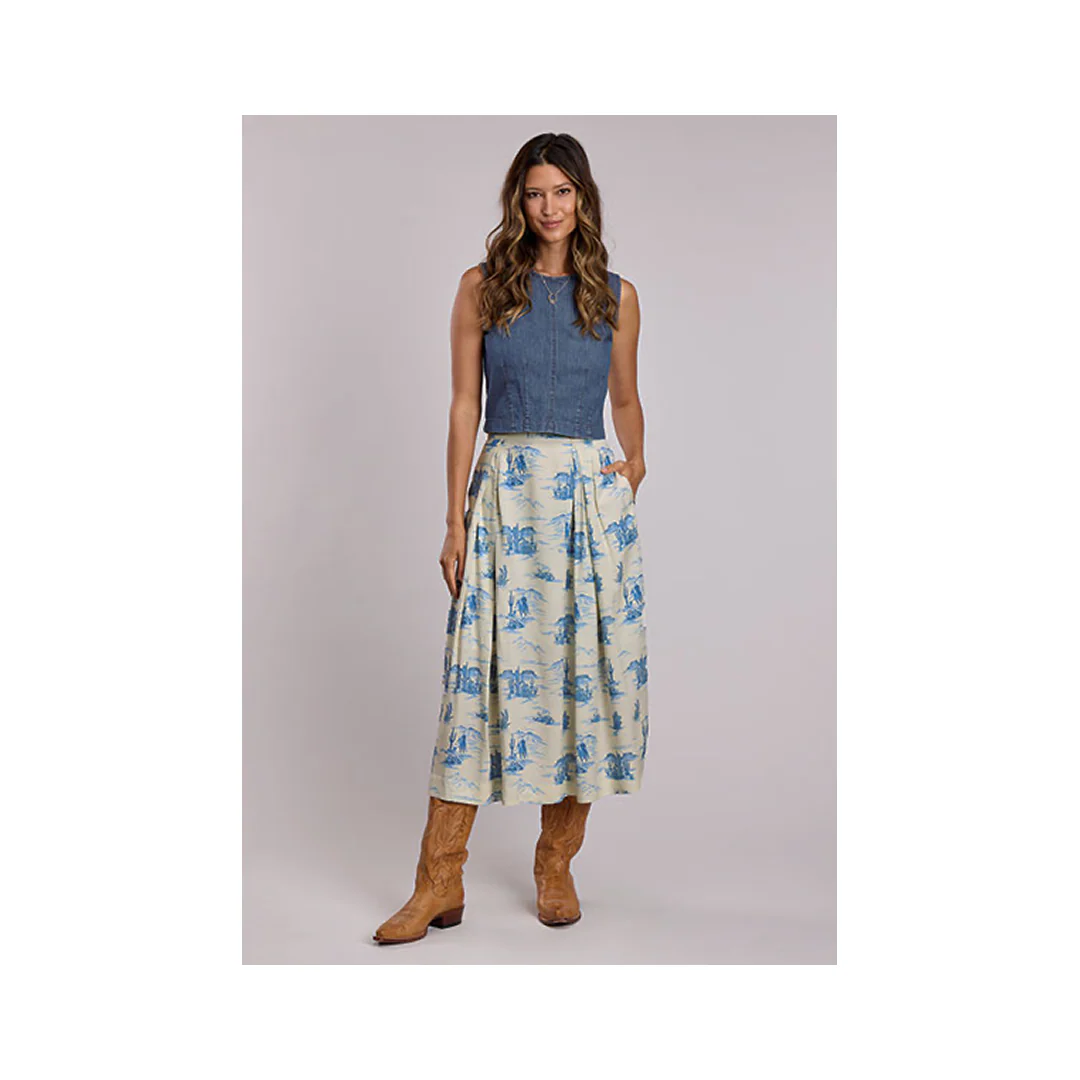 Stetson Women's Indigo Trail PRT Midi Length Skirt