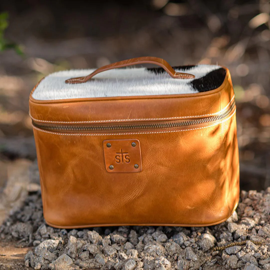STS Ranch Cowhide Basic Bliss Train Case