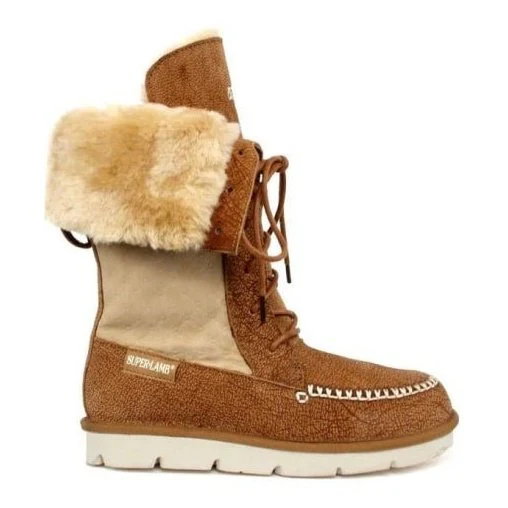 Super Lamb Women’s Slipper Boot 11" Foldable - Image 3