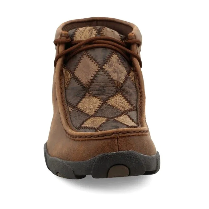 Twisted X Men’s Shoes Chukka Driving Moc Oiled Saddle Ostrich Print-CLEARANCE - Image 2