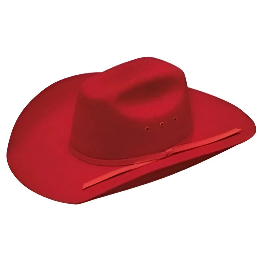 Twister Youth Cowboy Hat Red Wool - Image 4