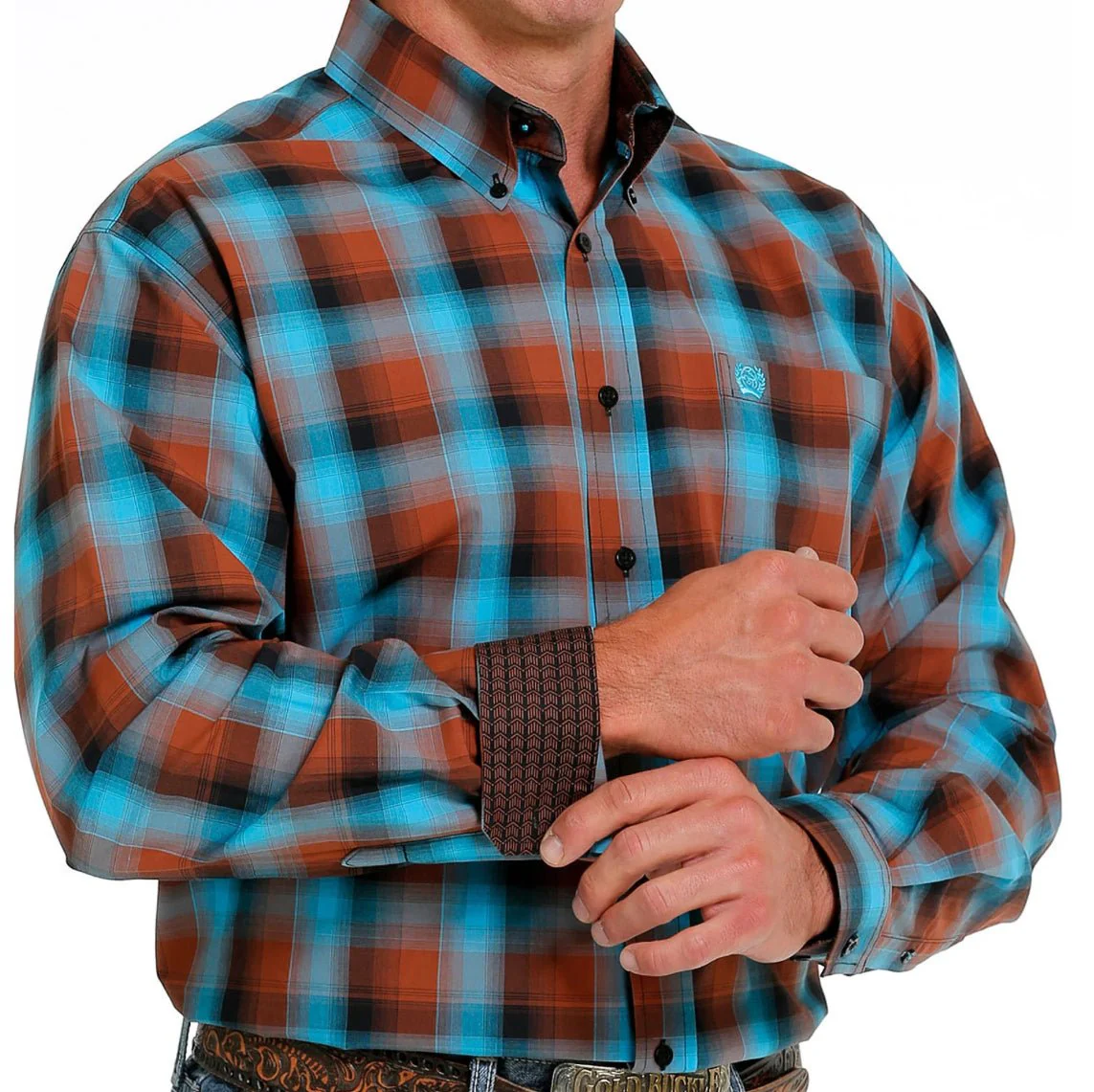 Cinch Men’s Long Sleeve Plaid - Image 2