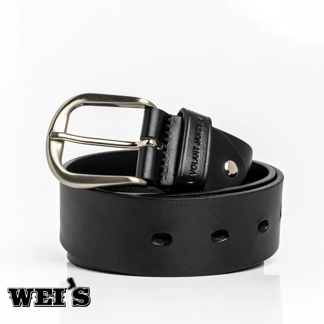 Volant James Men's Leather Belts Black, Brown - Image 9