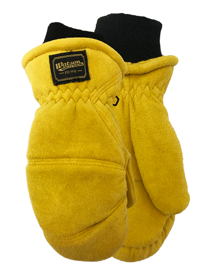 Watson Gloves Crazy Colts Spilt Deer Sherpa Lining Mitts Kids