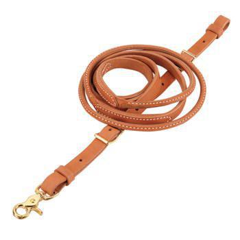 Weaver Russet Harness Leather Round Roper & Contest Reins, 3/4"
