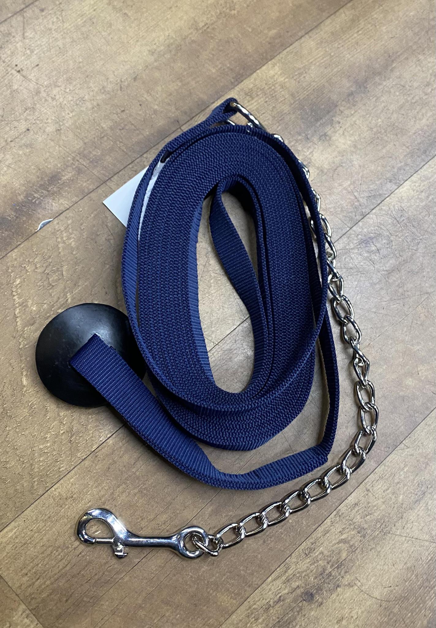 Western Rawhide Nylon Lunge Line With Chain - Image 2