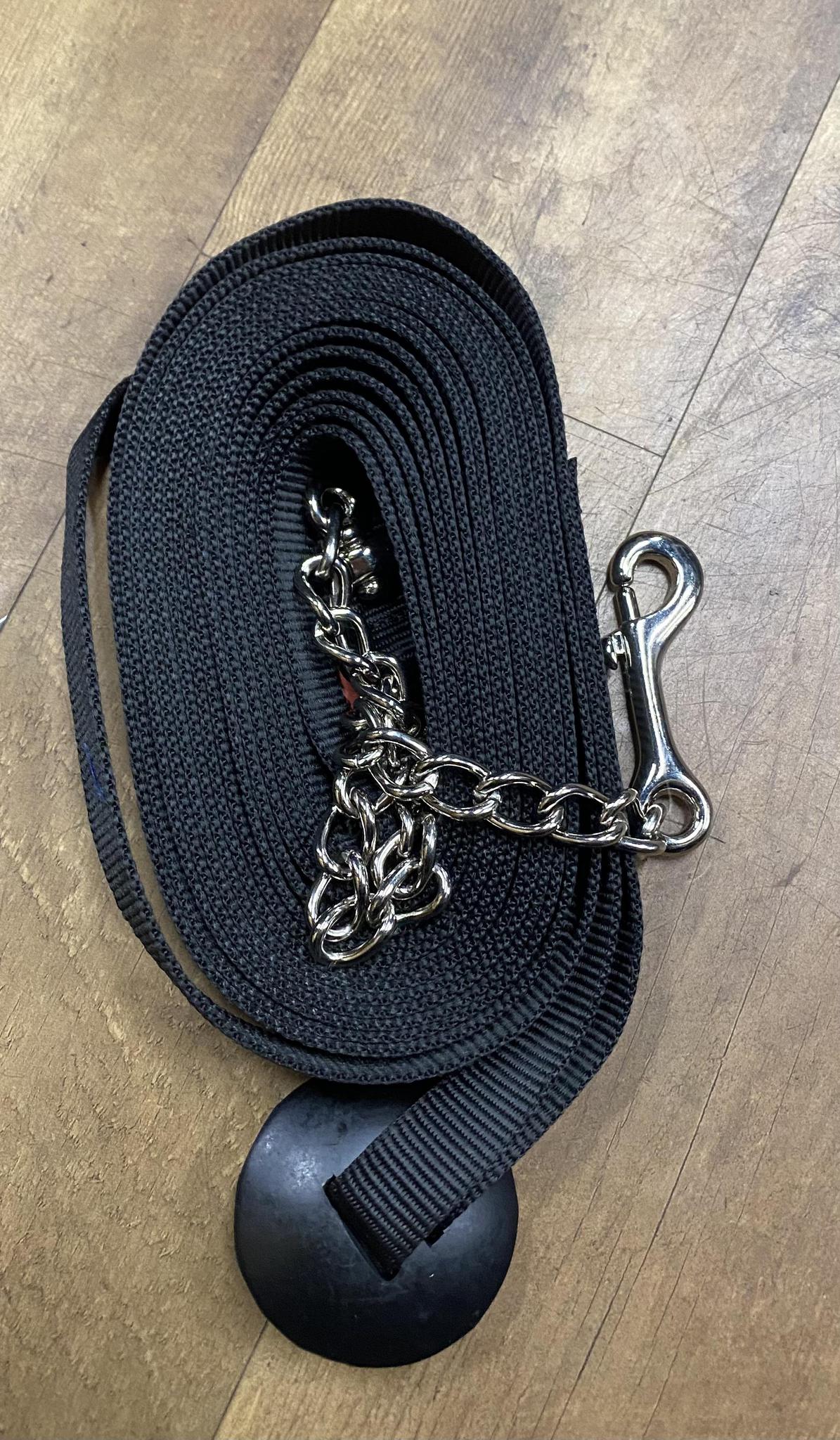 Western Rawhide Nylon Lunge Line With Chain - Image 3