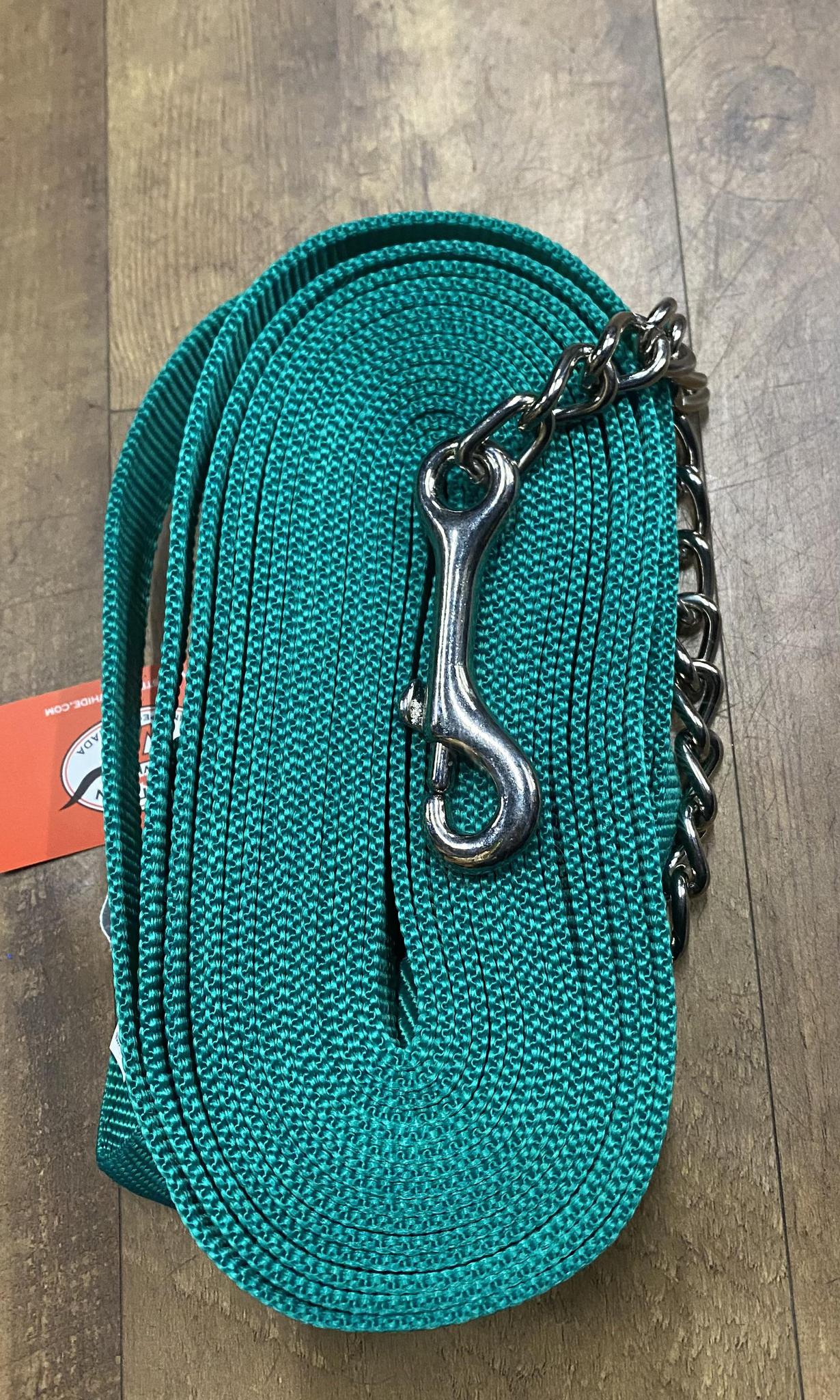 Western Rawhide Nylon Lunge Line With Chain - Image 4