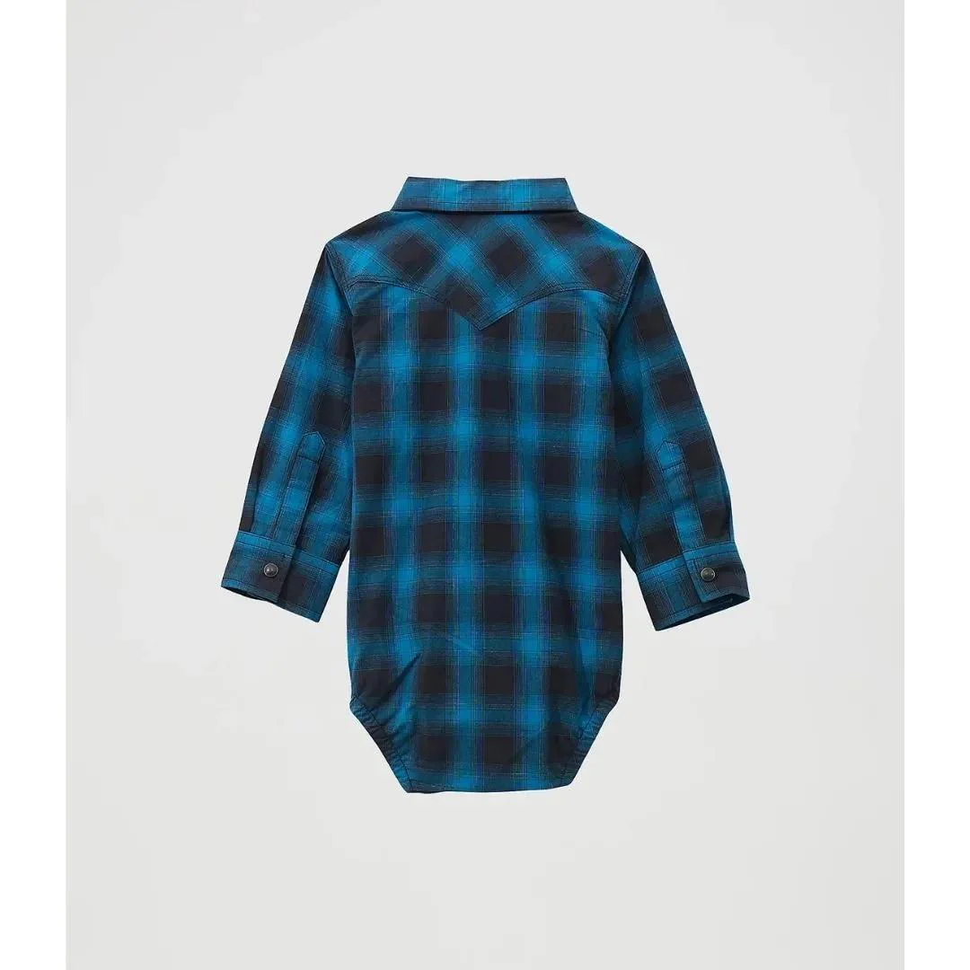 Wrangler Baby Boy's Long Sleeve Western Snap Bodysuit - Image 2