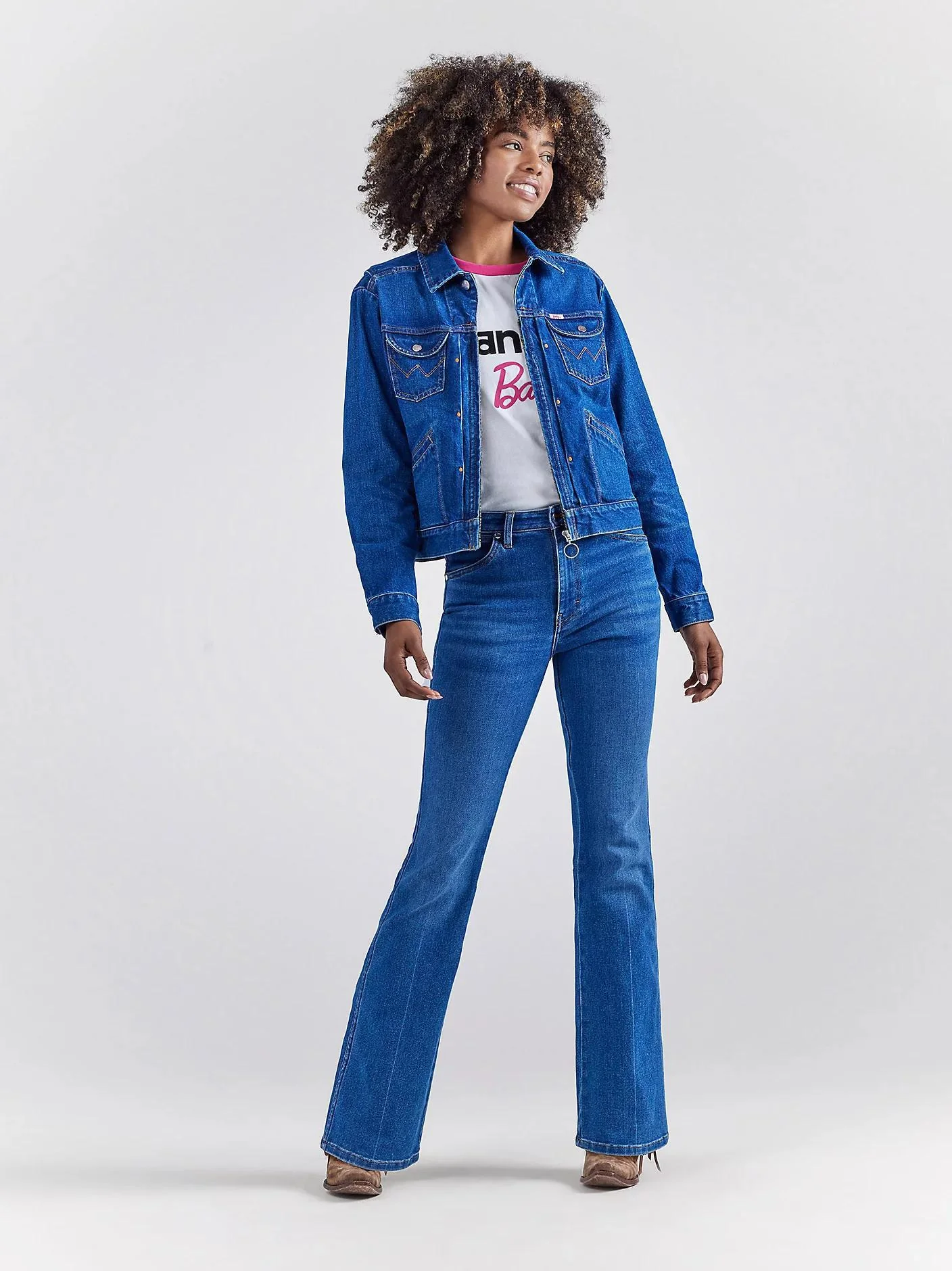 Wrangler Barbie Women's Westward High Rise Boot Cut - Image 6