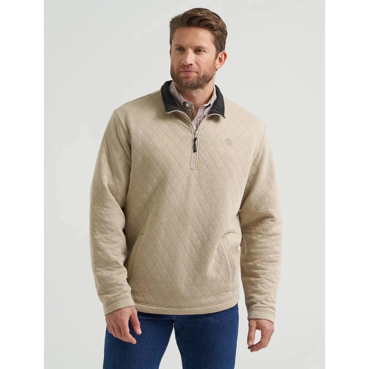 Wrangler Men's George Strait 1/4 Zip Pullover - Image 4