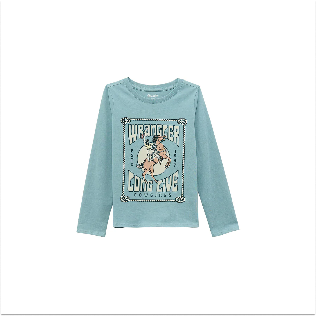 Wrangler Girls Western Top Blue - Image 5
