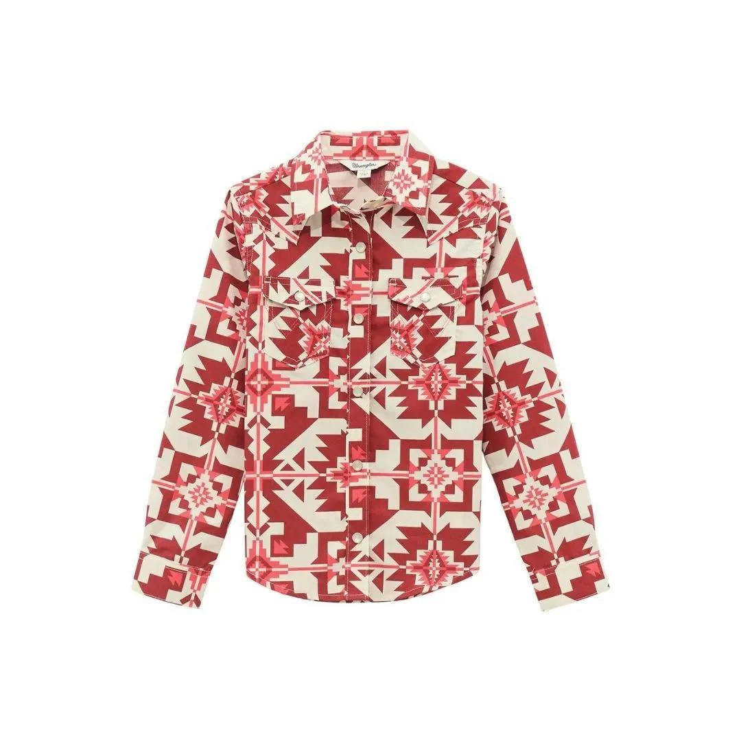 Wrangler Girls Western Top - Pink - Image 4
