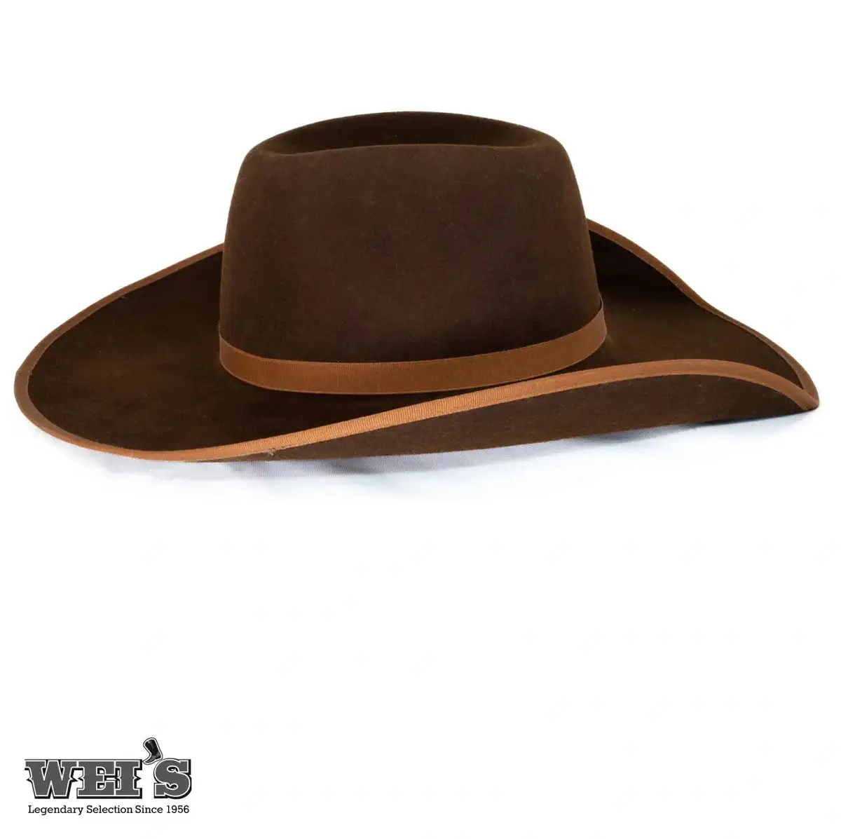 Wrangler Hats Ringneck B Turf 7X Wool Brick Crown 4-1/4 Brim - Image 4