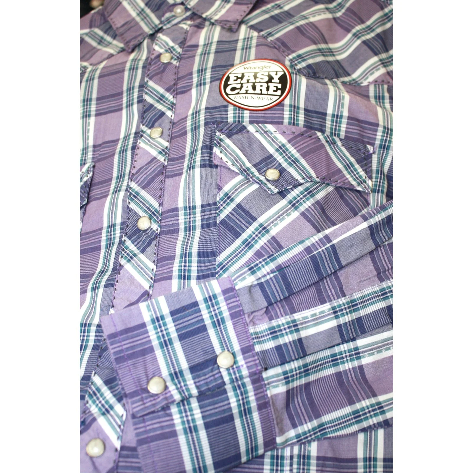 Wrangler Men’s Shirt Authentic Western Snap Wrinkle Free Shirt - Image 2
