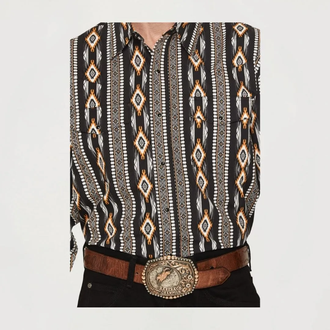Wrangler Men's Checotah Long Sleeves Western Shirt - Image 3