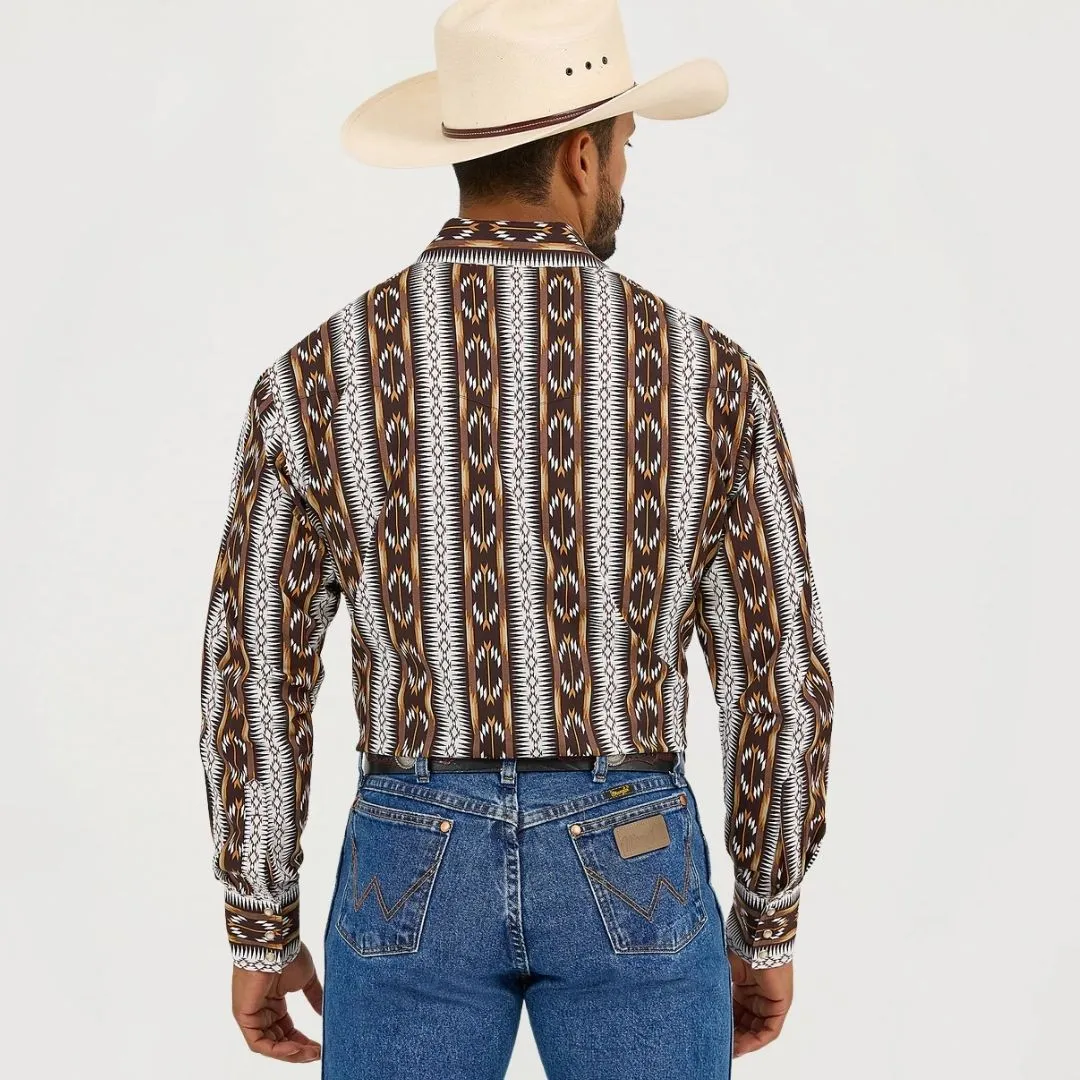 Wrangler Men's Checotah Western Long Sleeve Shirt - Classic Fit - Image 2