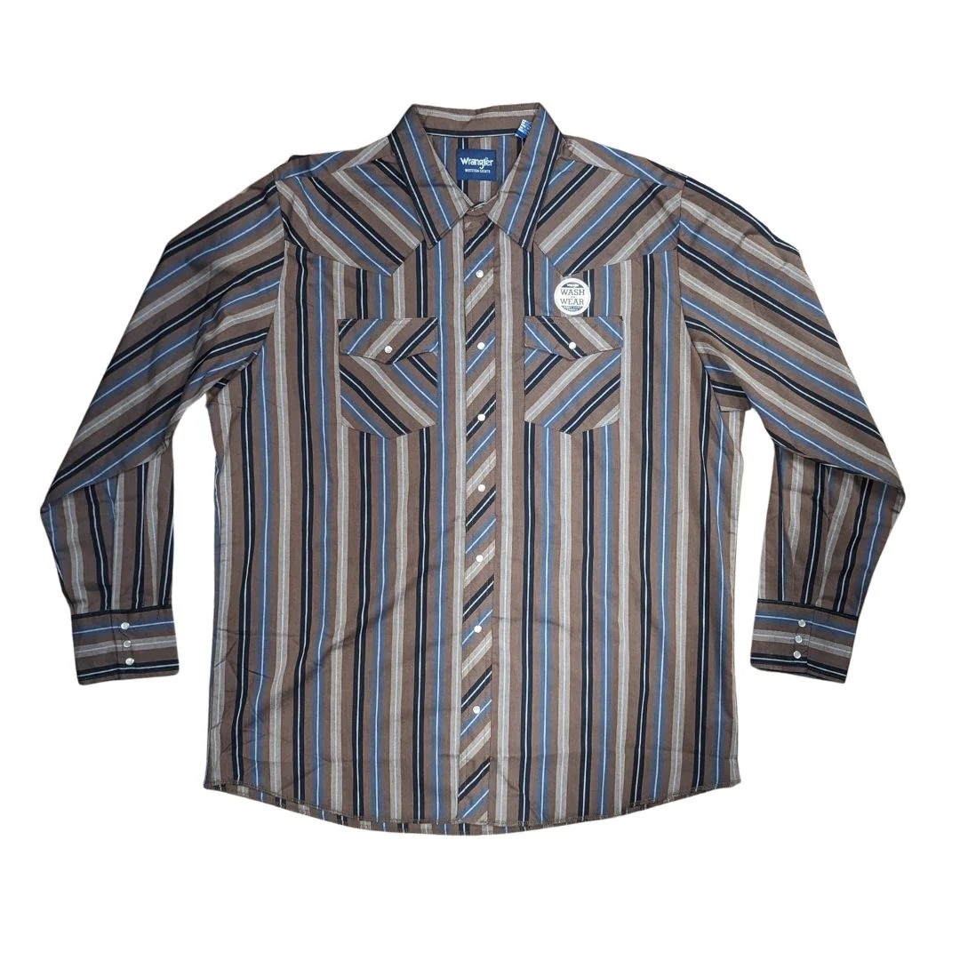 Wrangler Men's Sport Western Snap Shirt - Long Sleeves (Regular Sizes) - Assorted - Image 5