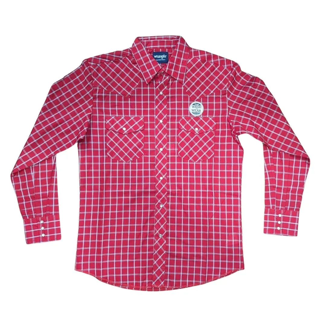 Wrangler Men's Sport Western Snap Shirt - Long Sleeves (Regular Sizes) - Assorted - Image 6