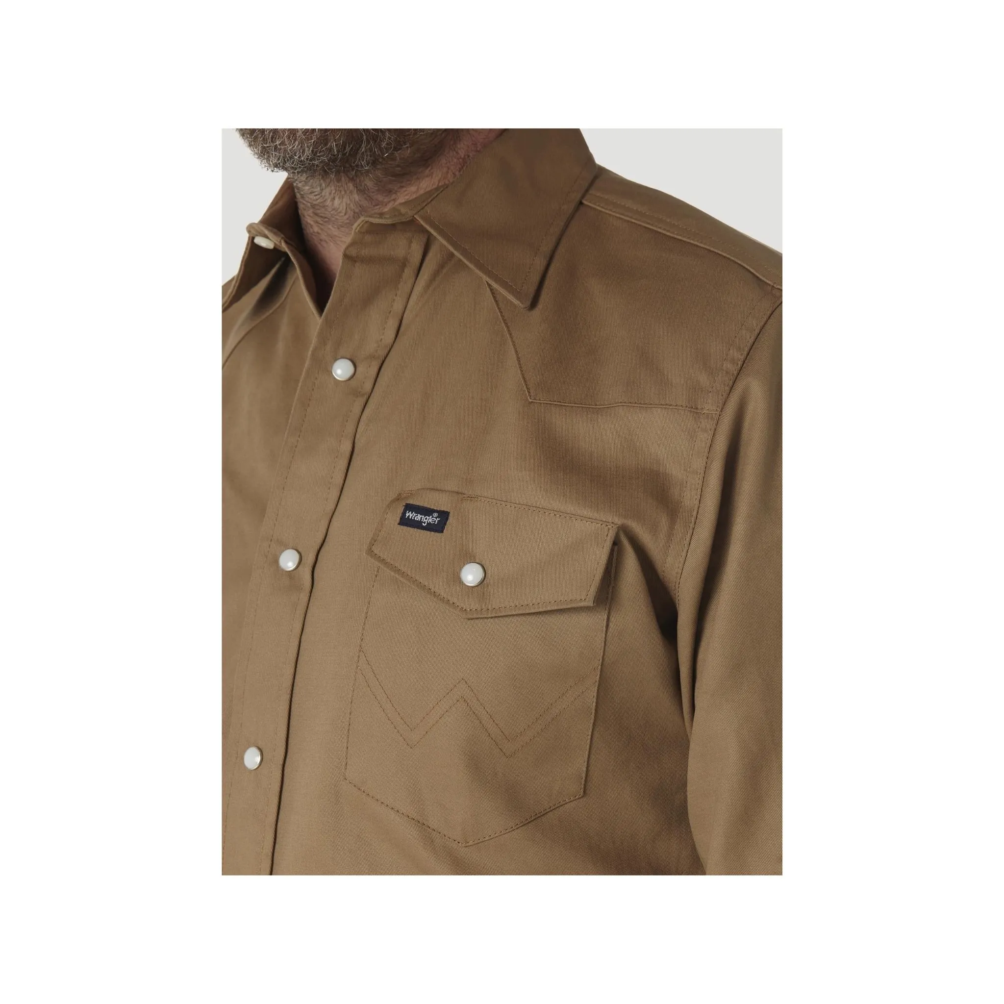 Mens Authentic Cowboy Cut Work Shirt - Rawhide - Image 2