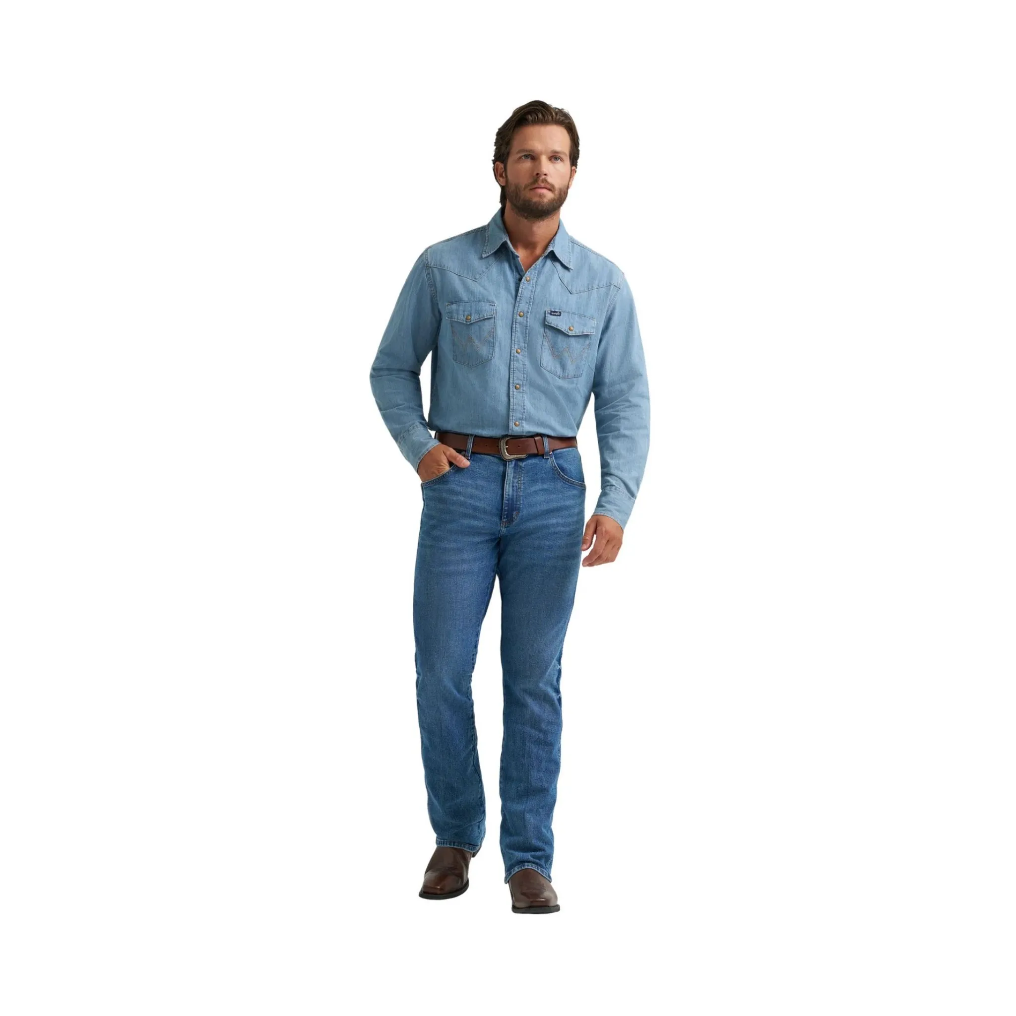 Wrangler Men's Retro Slim Boot Jean Gunter - Image 6