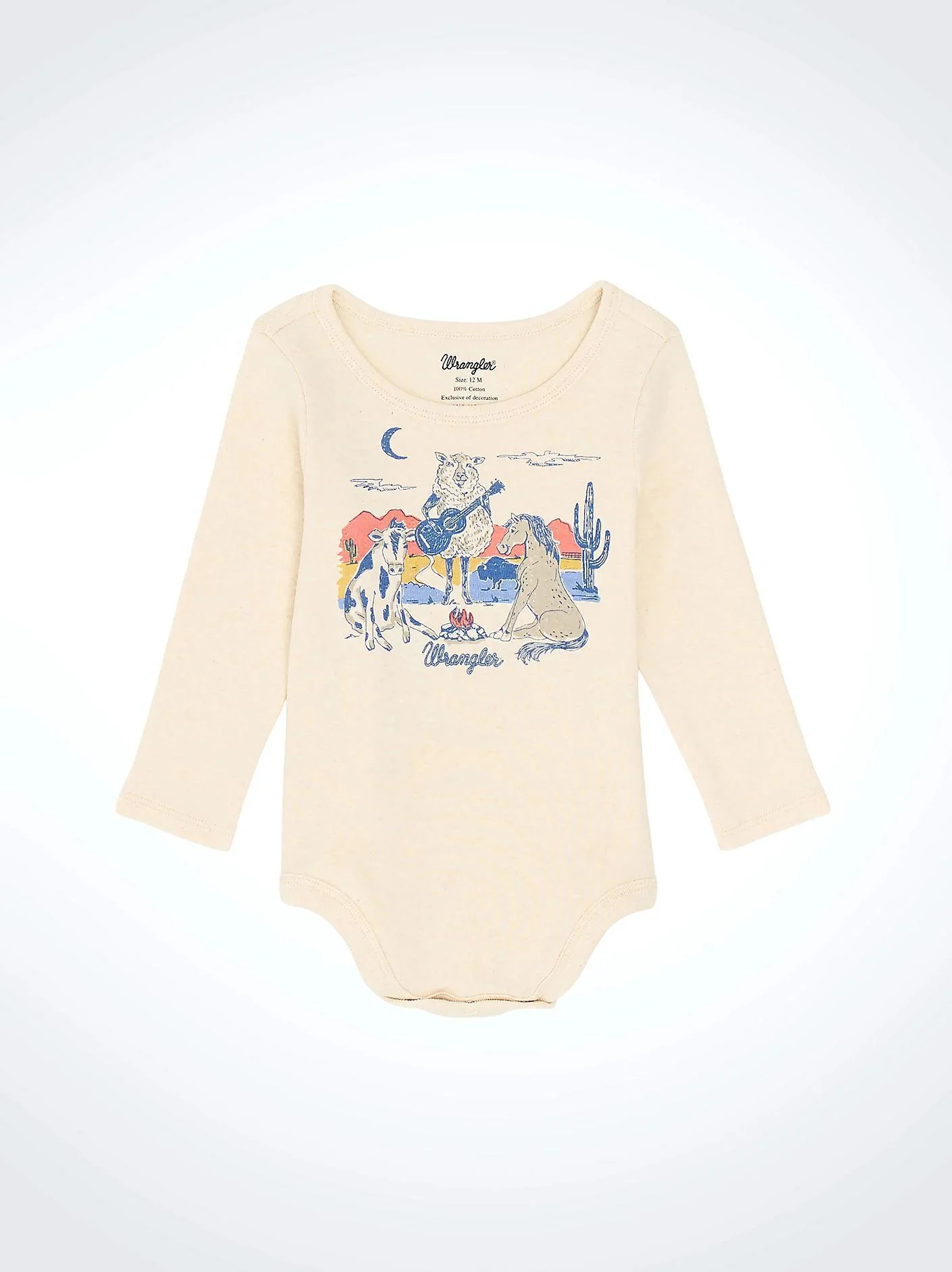 Wrangler Infant's Long Sleeve Desert Graphic Knit Bodysuit