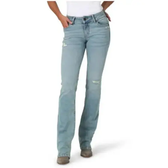 Wrangler Women’s Jeans Retro Mae Mid Rise Boot Cut CLEARANCE - Image 3