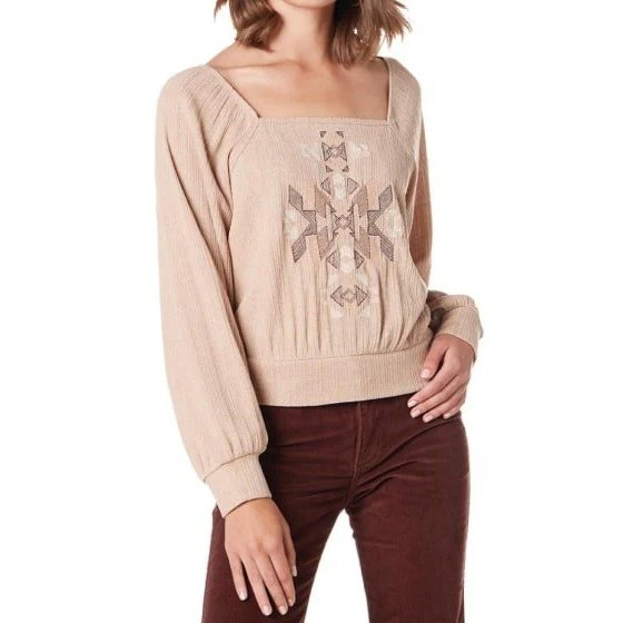 Wrangler Women’s Top Western Vintage Square Neck Top -CLEARANCE