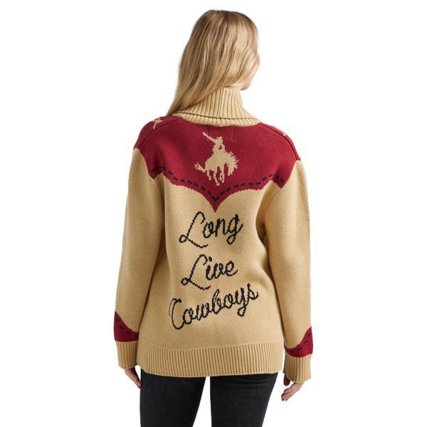 Wrangler Women's Retro Long Live Cowboys Yoke Cardigan - Image 2
